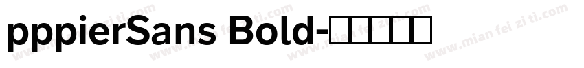 pppierSans Bold字体转换
